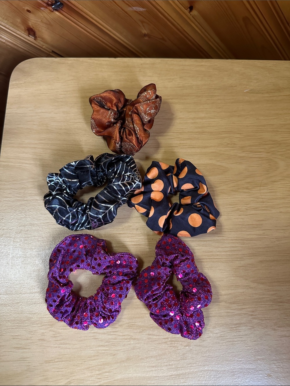 Assorted Halloween Hair Scrunchies